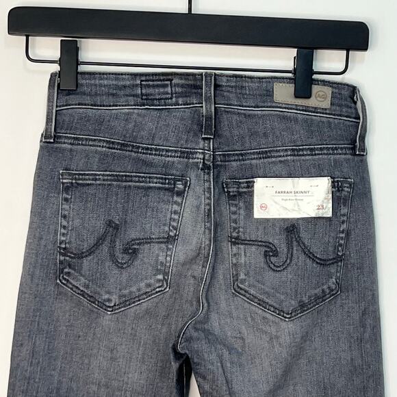 Adriano Goldschmied Farrah HR Skinny Denim Jeans Black Gray Stretch Size 23 NWT - Picture 10 of 14
